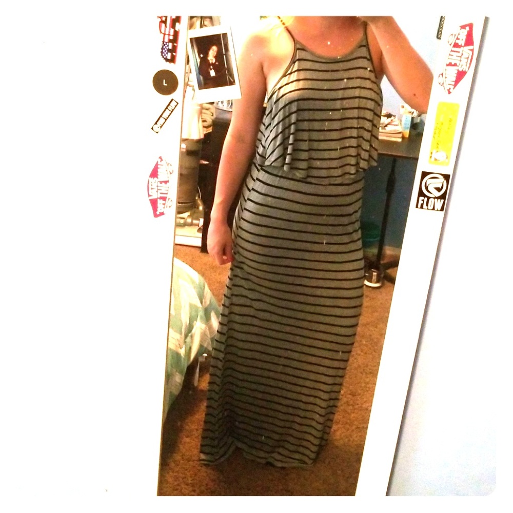 B&W Maxi Dress